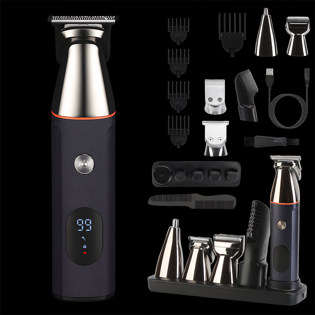 CALYNTHA 5-in-1 Waterproof Beard & Hair Trimmer Kit