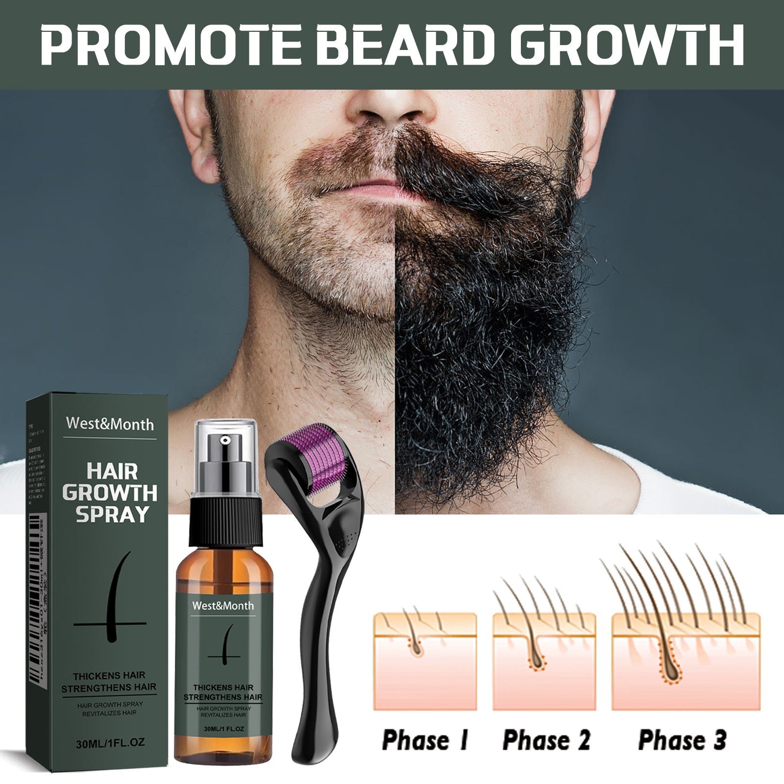 Calyntha™ Precision Moustache & Beard Booster